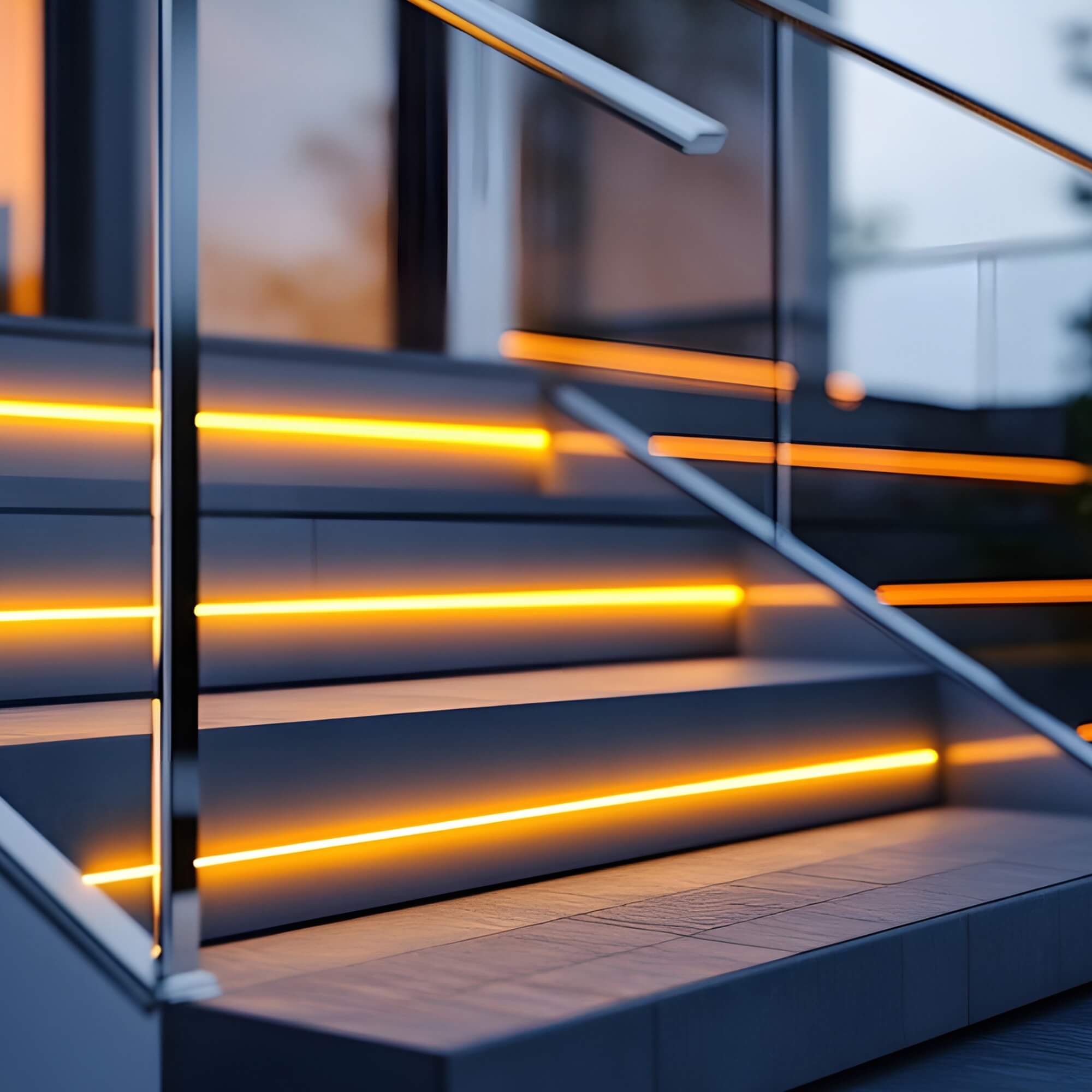 Illuminazione LED tecnica su scala architetturale — MS Sistemi