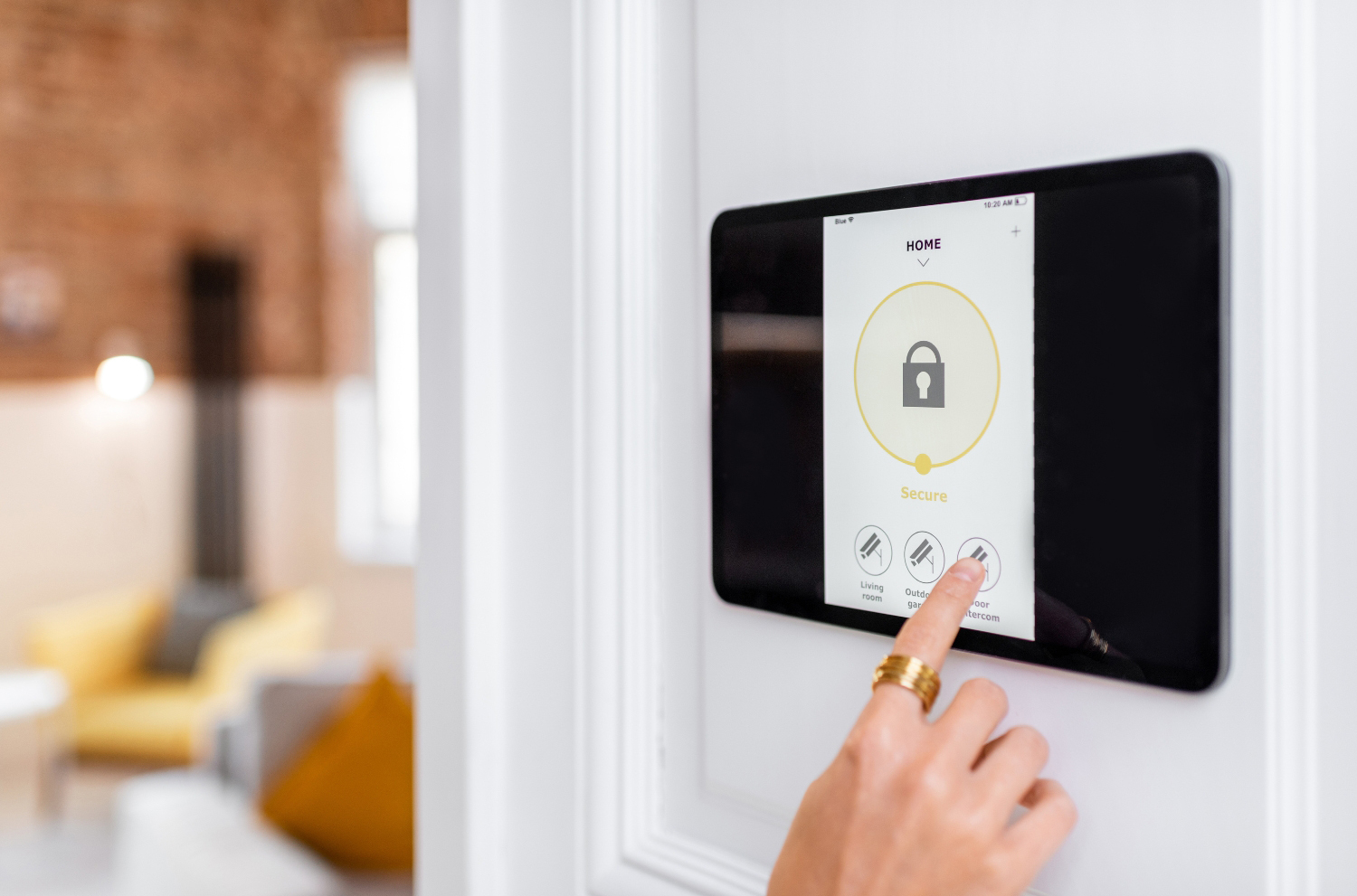 Pannello di controllo impianto antifurto installato